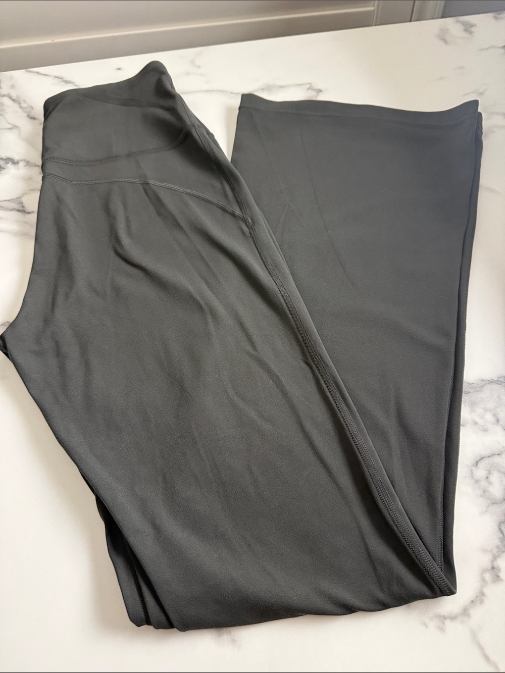 Lululemon super high rise groove flares size 8 gray